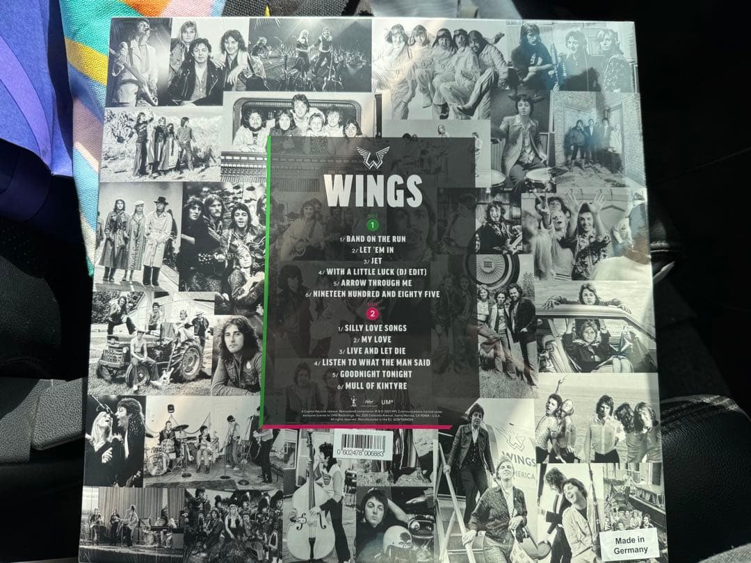 ポールマッカートニー　wings 限定グリーンレコード