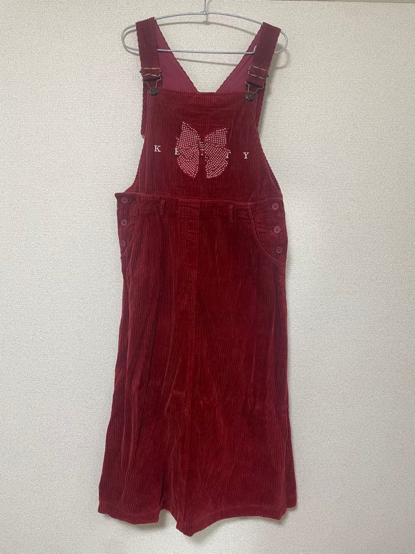 ketty コーデュロイジャンパースカート　赤　ピンクハウス