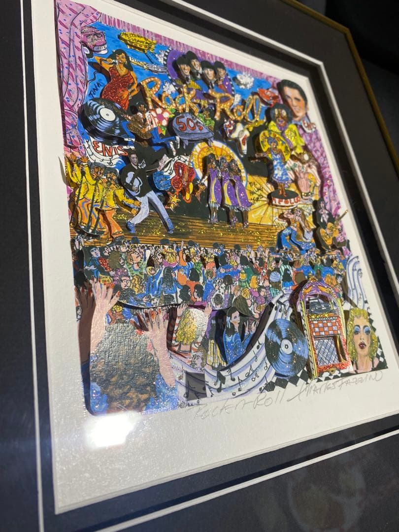 チャールズファジーノ 3D版画 Rock'n-Roll 1950'sポップアート