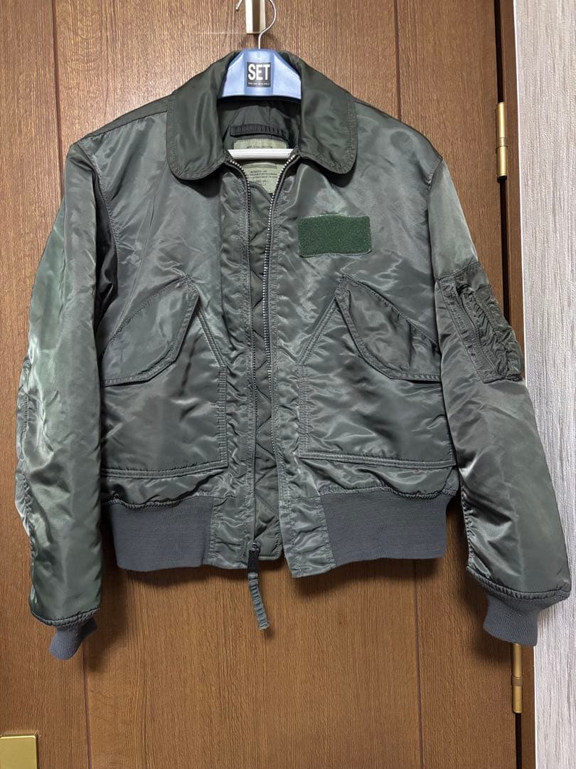 ア*7様 アルファ社ALPHA.CWU-45/PグリーンMフライトJK、USA製