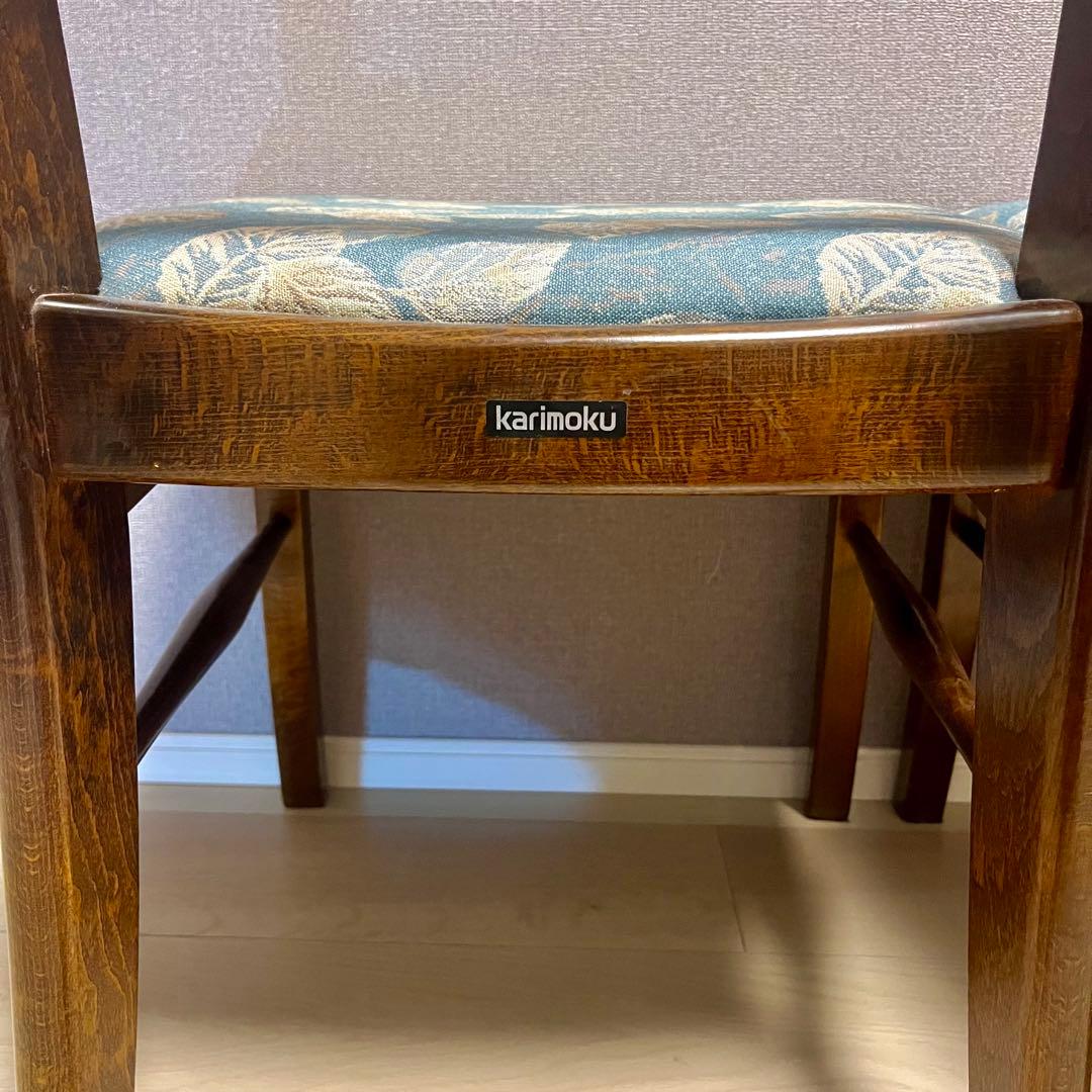 カリモク コロニアル ダイニングチェア 2脚セット ①