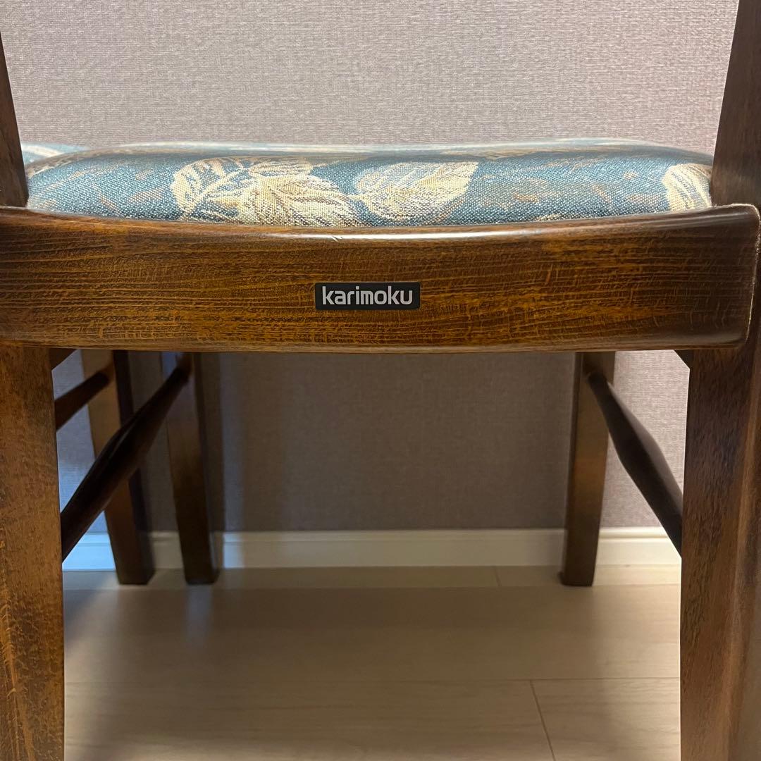 カリモク コロニアル ダイニングチェア 2脚セット ①