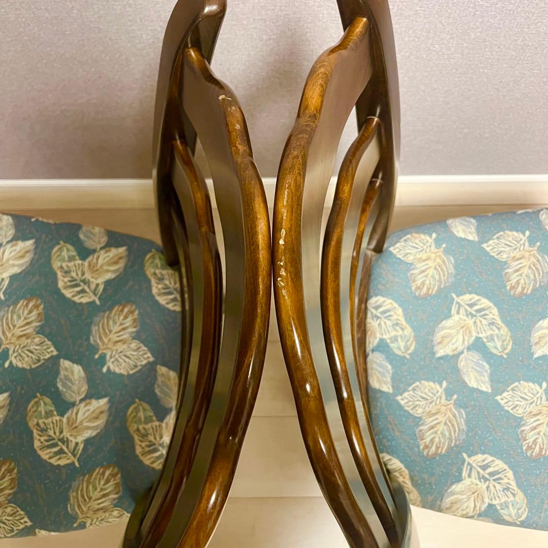 カリモク コロニアル ダイニングチェア 2脚セット ①