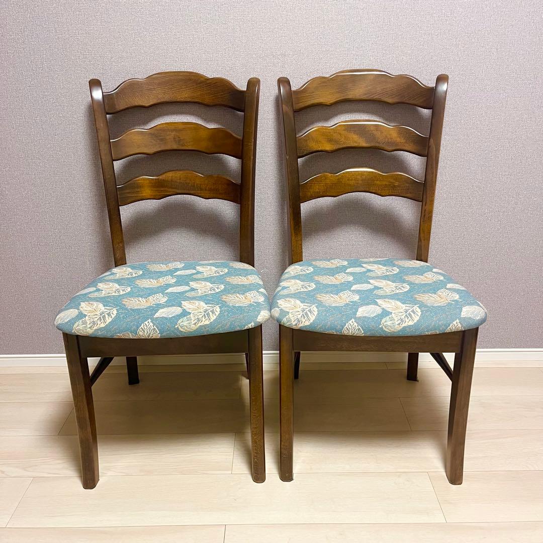 カリモク コロニアル ダイニングチェア 2脚セット ①