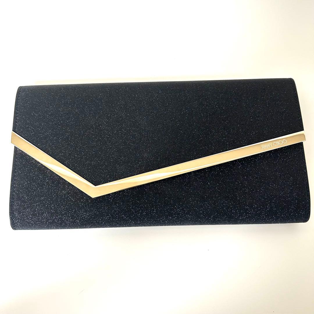 【極美品】　ジミーチュウ　クラッチバッグ　パーティーバッグ　ブラック