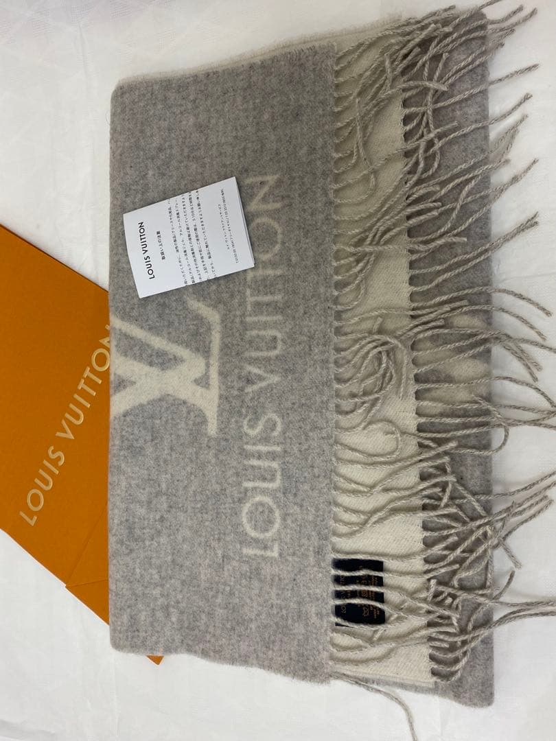 3-3272 ルイ・ヴィトンのエシャルプ・レイキャビック、カシミヤマフラー