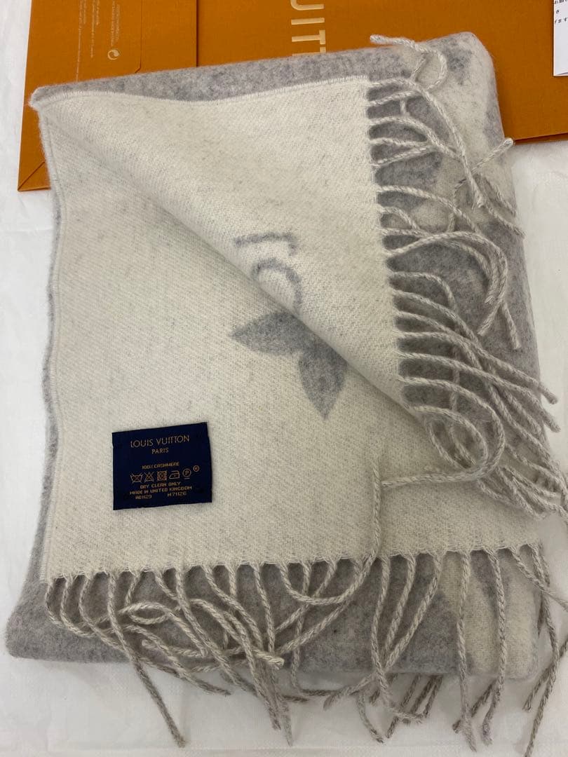 3-3272 ルイ・ヴィトンのエシャルプ・レイキャビック、カシミヤマフラー
