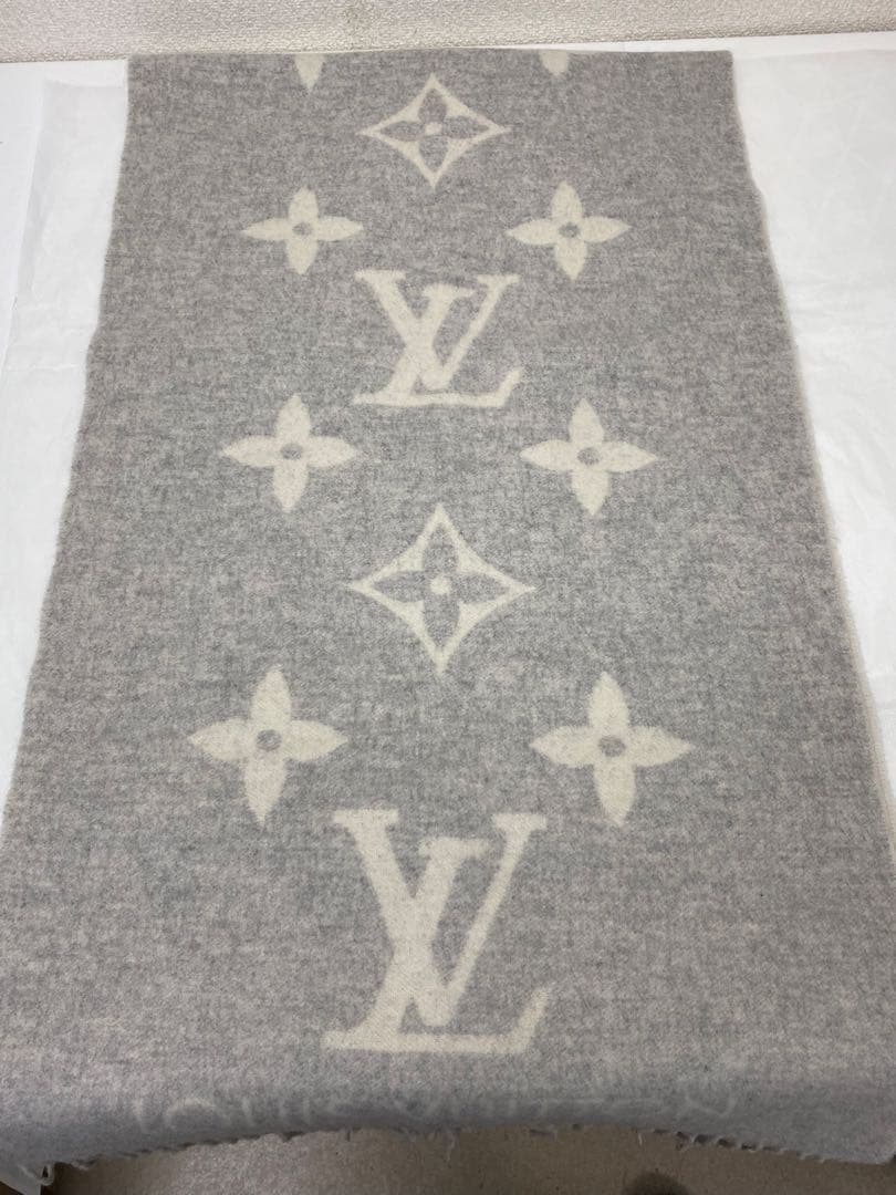 3-3272 ルイ・ヴィトンのエシャルプ・レイキャビック、カシミヤマフラー