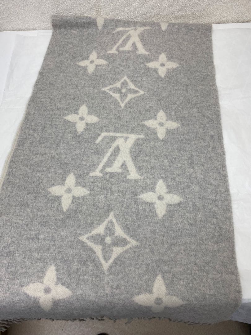 3-3272 ルイ・ヴィトンのエシャルプ・レイキャビック、カシミヤマフラー