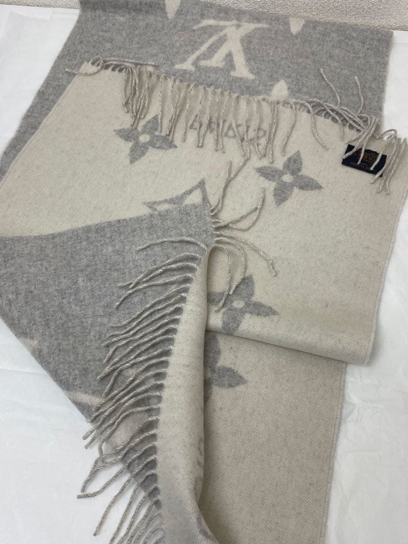 3-3272 ルイ・ヴィトンのエシャルプ・レイキャビック、カシミヤマフラー