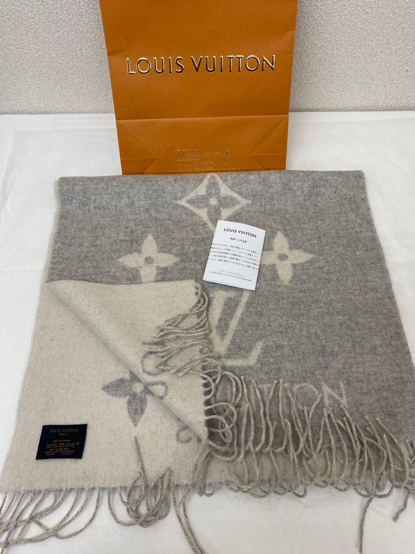 3-3272 ルイ・ヴィトンのエシャルプ・レイキャビック、カシミヤマフラー