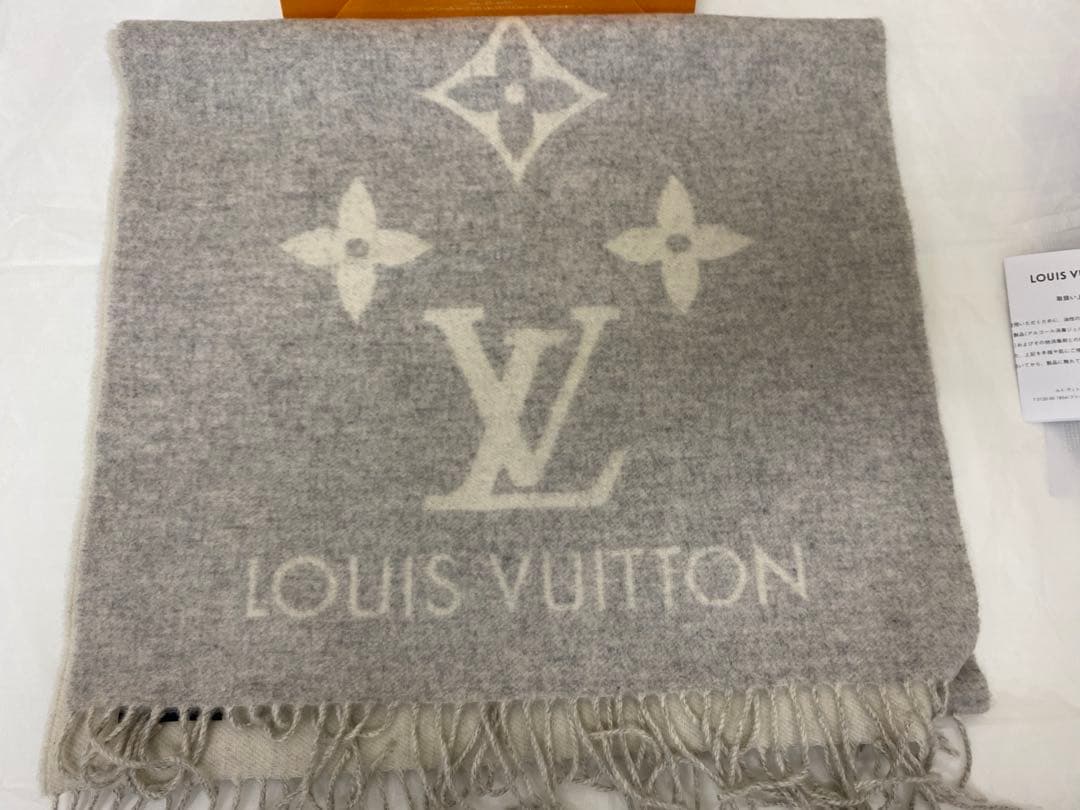 3-3272 ルイ・ヴィトンのエシャルプ・レイキャビック、カシミヤマフラー