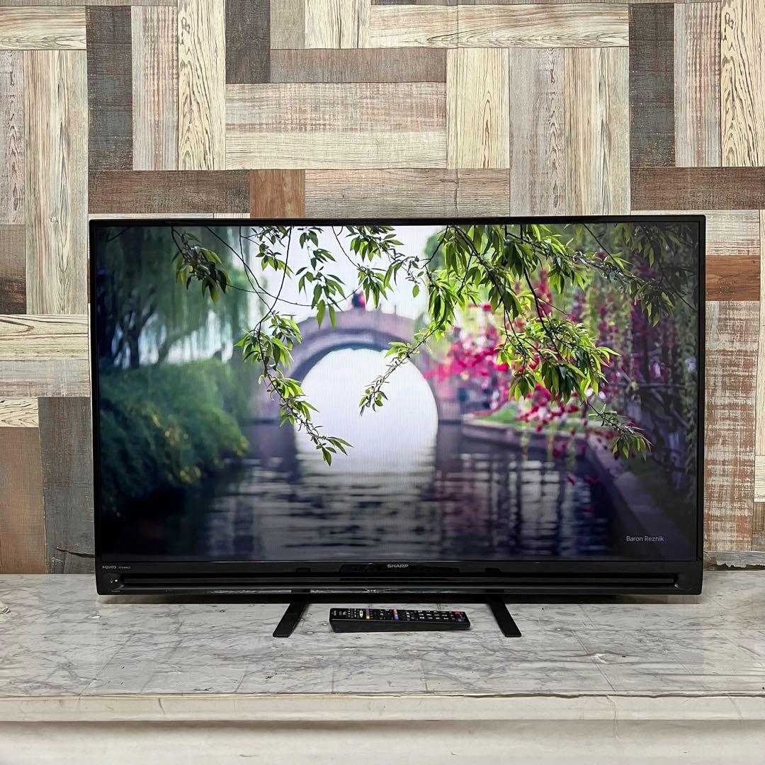 即日受渡❣️全国送料込シャープ40型液晶テレビ外付けHDD録画可　2画面機能