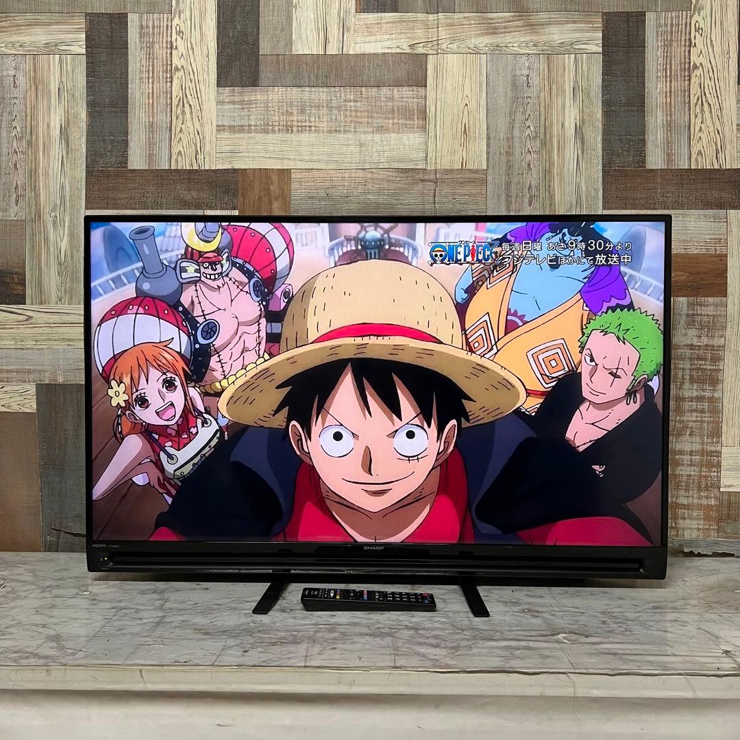 即日受渡❣️全国送料込シャープ40型液晶テレビ外付けHDD録画可　2画面機能