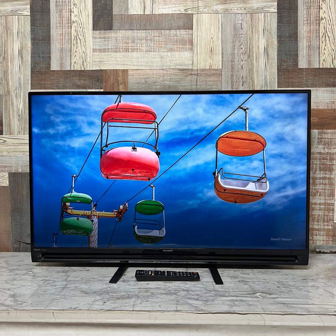 即日受渡❣️全国送料込シャープ40型液晶テレビ外付けHDD録画可　2画面機能
