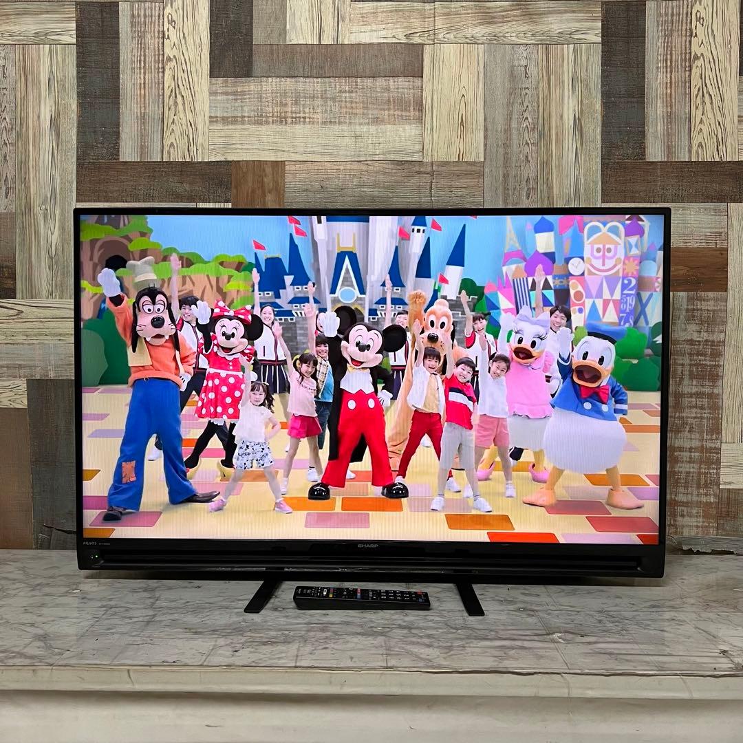 即日受渡❣️全国送料込シャープ40型液晶テレビ外付けHDD録画可　2画面機能