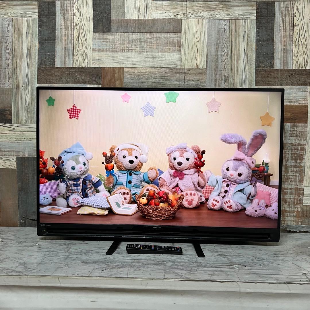 即日受渡❣️全国送料込シャープ40型液晶テレビ外付けHDD録画可　2画面機能