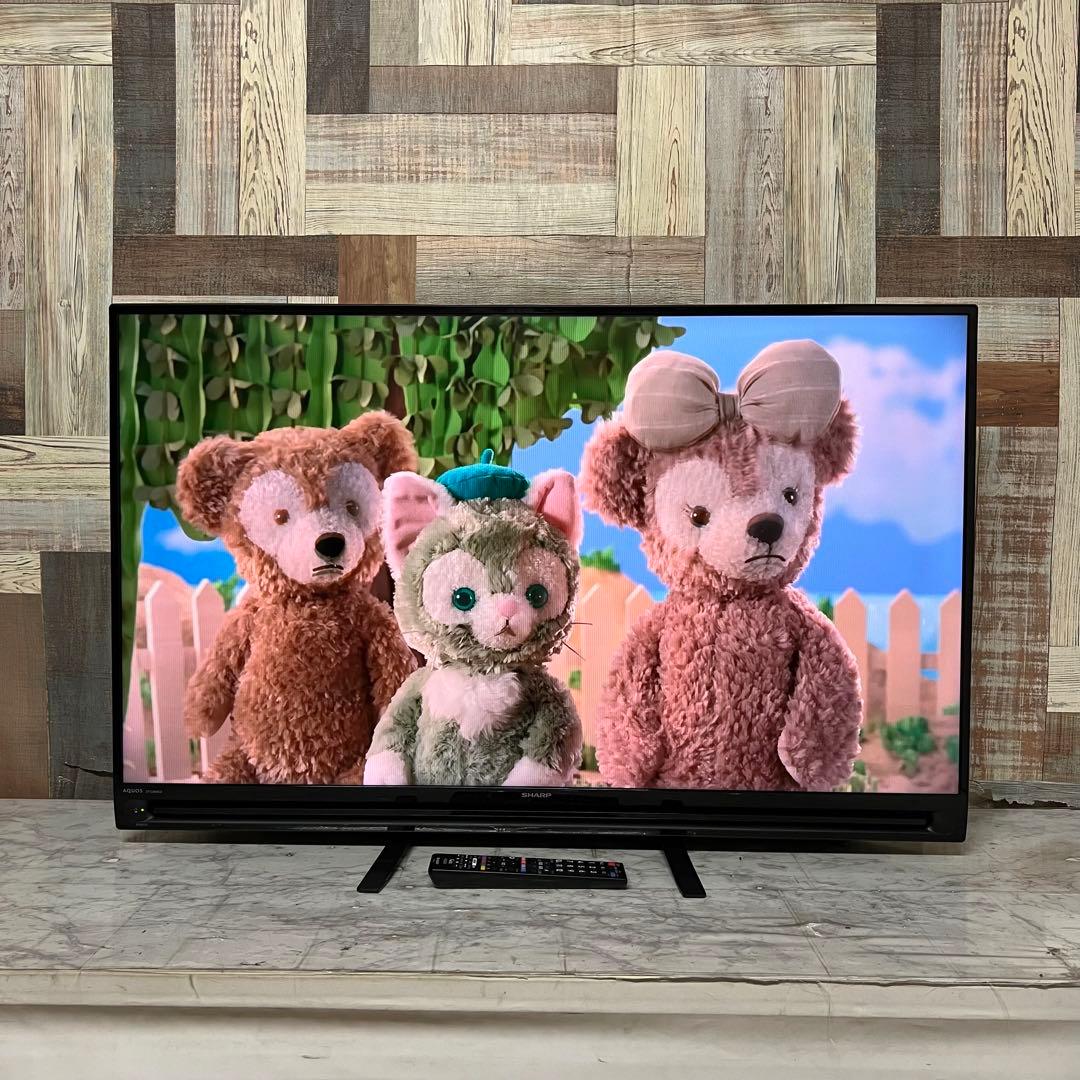即日受渡❣️全国送料込シャープ40型液晶テレビ外付けHDD録画可　2画面機能