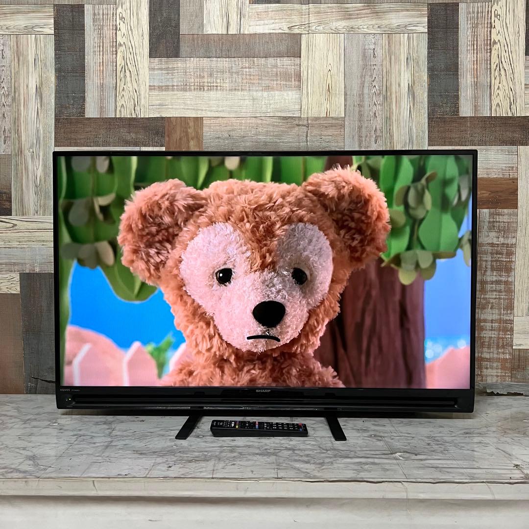 即日受渡❣️全国送料込シャープ40型液晶テレビ外付けHDD録画可　2画面機能