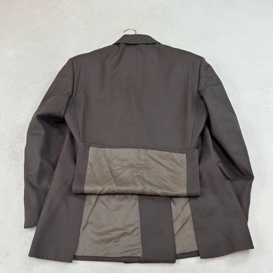 K608 M イヴサンローラン ツータック ダブル スーツ上下 ブラウン メンズ