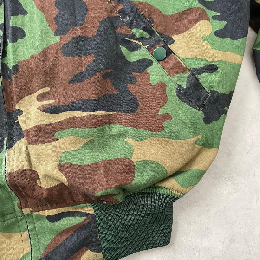 韓国軍　Ma-1 迷彩　ファーライナー付き