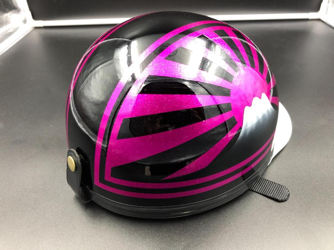 コルク半　カスタム　富士日章　マジック　ブラックピンク　ラメ　高級クリヤ