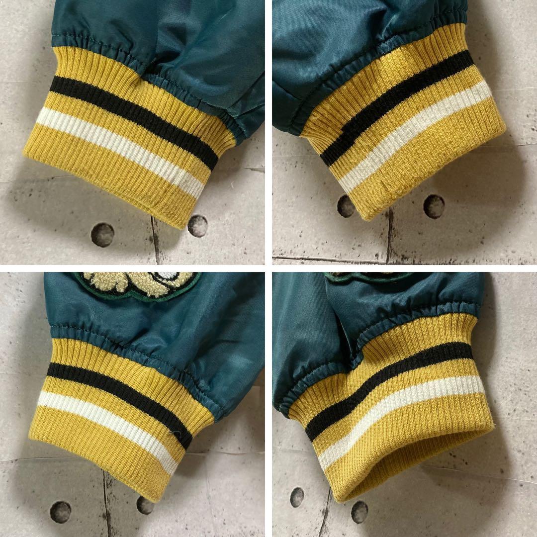 ガルフィー　スタジャン　ナイロン　前後両袖ワッペン　グリーン　大型犬　XL