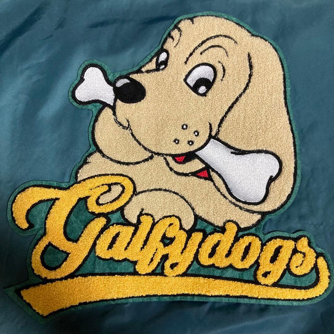 ガルフィー　スタジャン　ナイロン　前後両袖ワッペン　グリーン　大型犬　XL