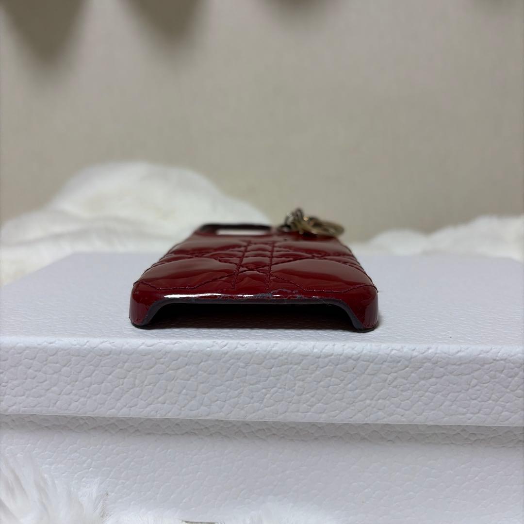 iPhone13Pro Dior レッド キルティング iPhoneケース