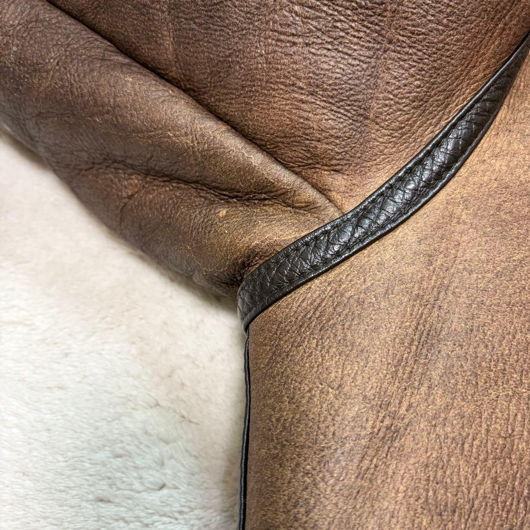 【美品・XL相当】ムートンジャケット B-3 フライト 肉厚 極暖 羊革 ボア