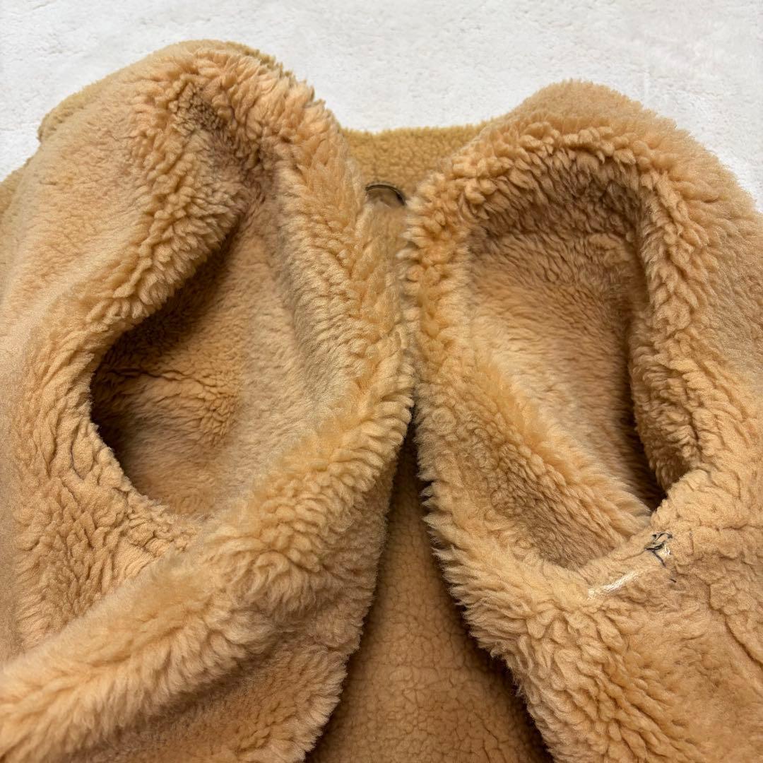 【美品・XL相当】ムートンジャケット B-3 フライト 肉厚 極暖 羊革 ボア