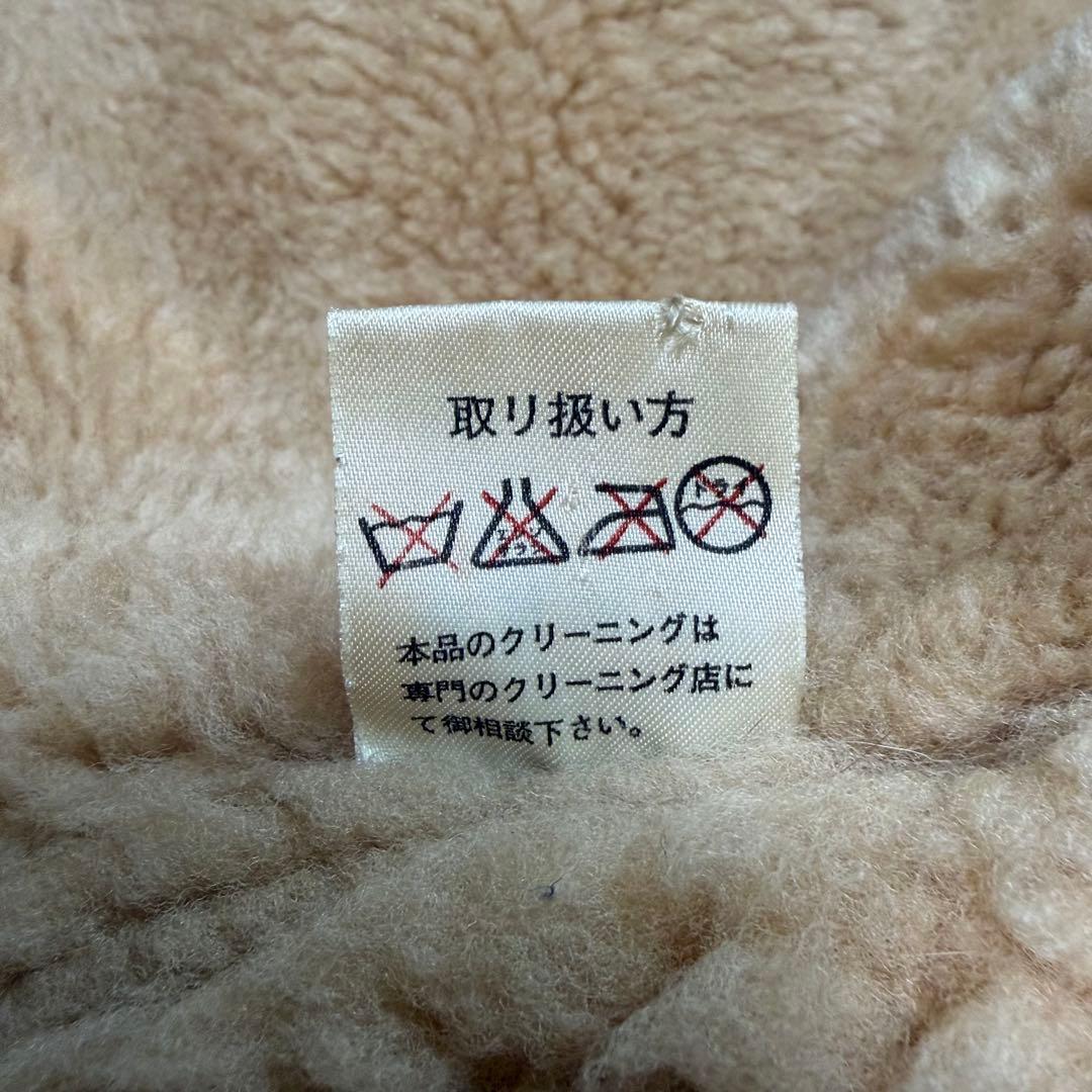 【美品・XL相当】ムートンジャケット B-3 フライト 肉厚 極暖 羊革 ボア