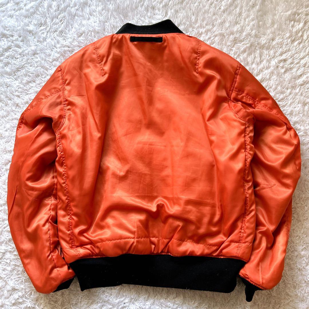 人気✨avirex リバーシブル　刺繍　ブラック　ma-1