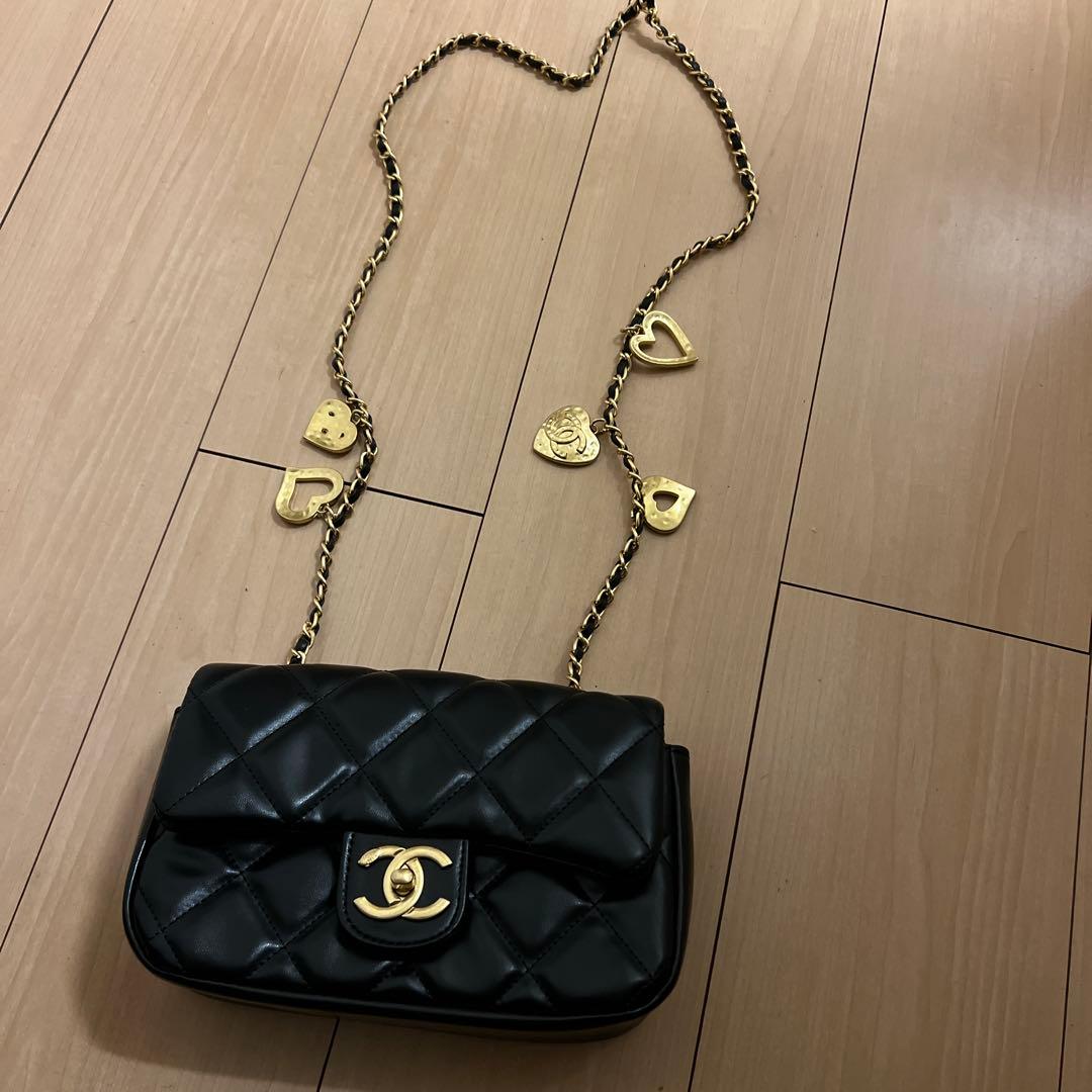 にじほCHANEL ブラック キルティングバッグ　VIPノベルティ