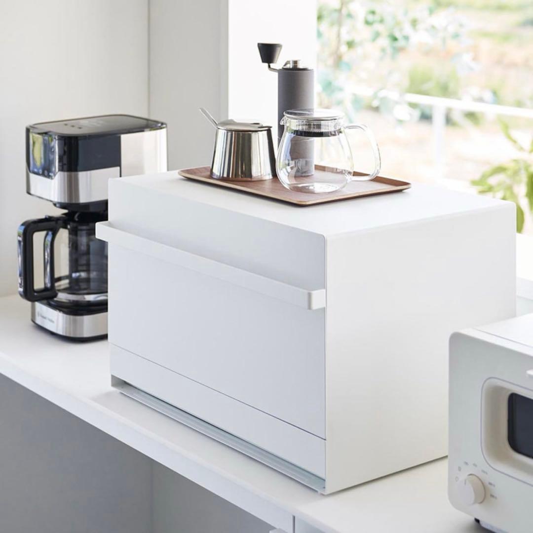 【新品未使用品】【送料込】ブレッドケース 2段 山崎実業 公式towerホワイト