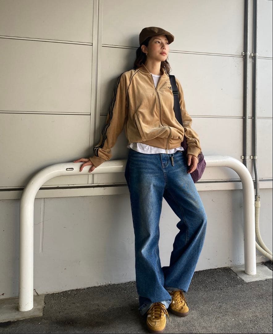 アディカラー ベロア トラックトップ / アディダスオリジナルス　風早ゆうた