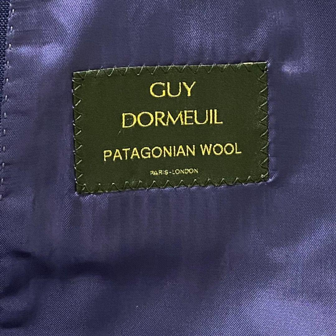 新品　フランス　ドーメル　サビルロウ　スーツ　A6　ブルー　無地　サヴィルロウ