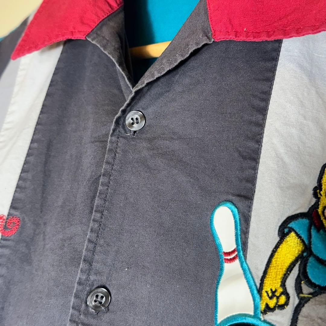 【レア】2002年Simpsons シンプソンズ ボウリングシャツ L〜XL