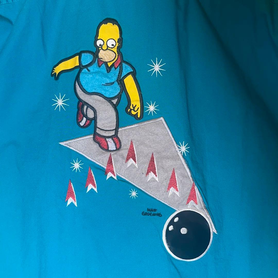 【レア】2002年Simpsons シンプソンズ ボウリングシャツ L〜XL