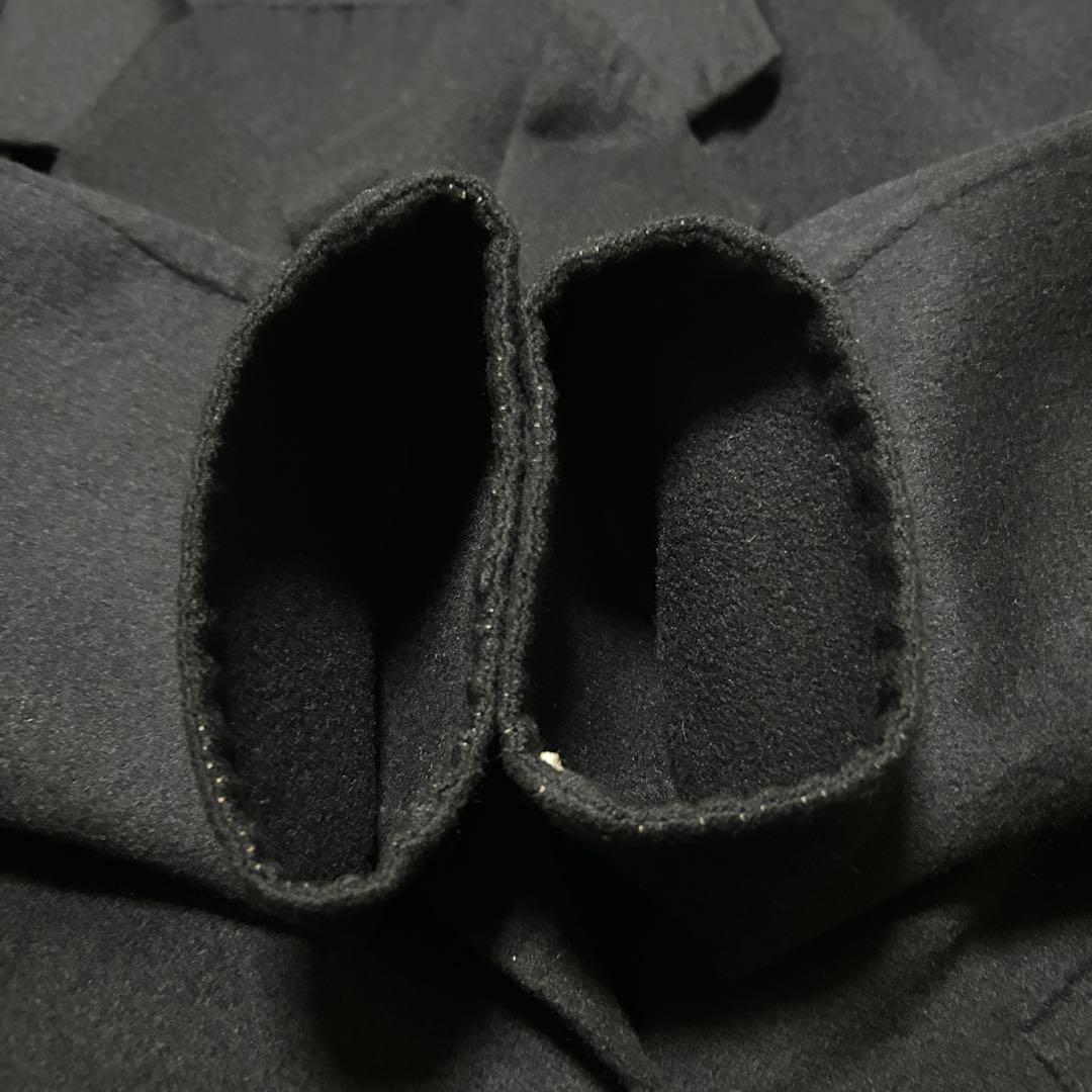 【XL】美品　90s　BURBERRY　バーバリー　シルク　ウールコート 白タグ