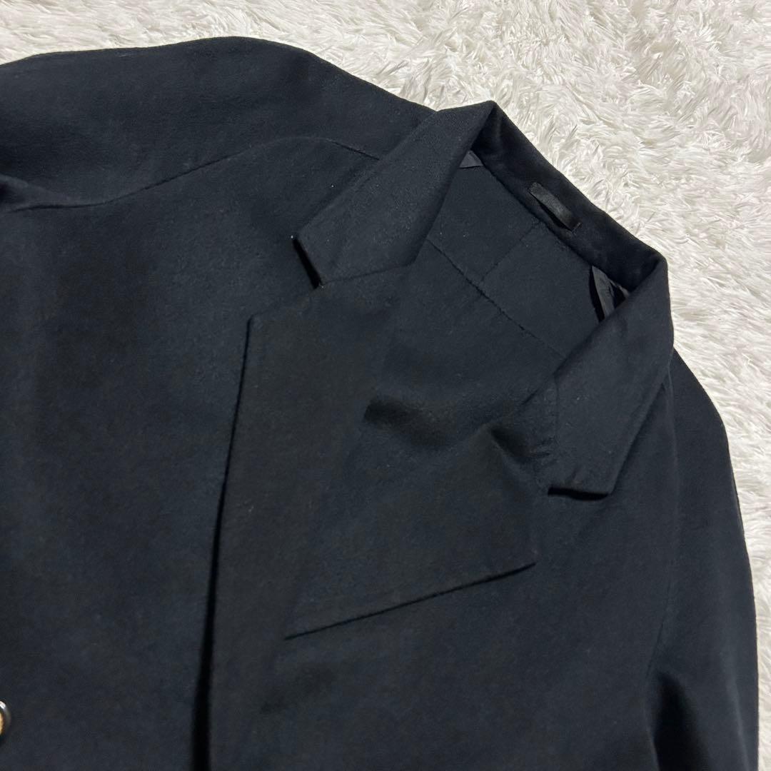 【XL】美品　90s　BURBERRY　バーバリー　シルク　ウールコート 白タグ