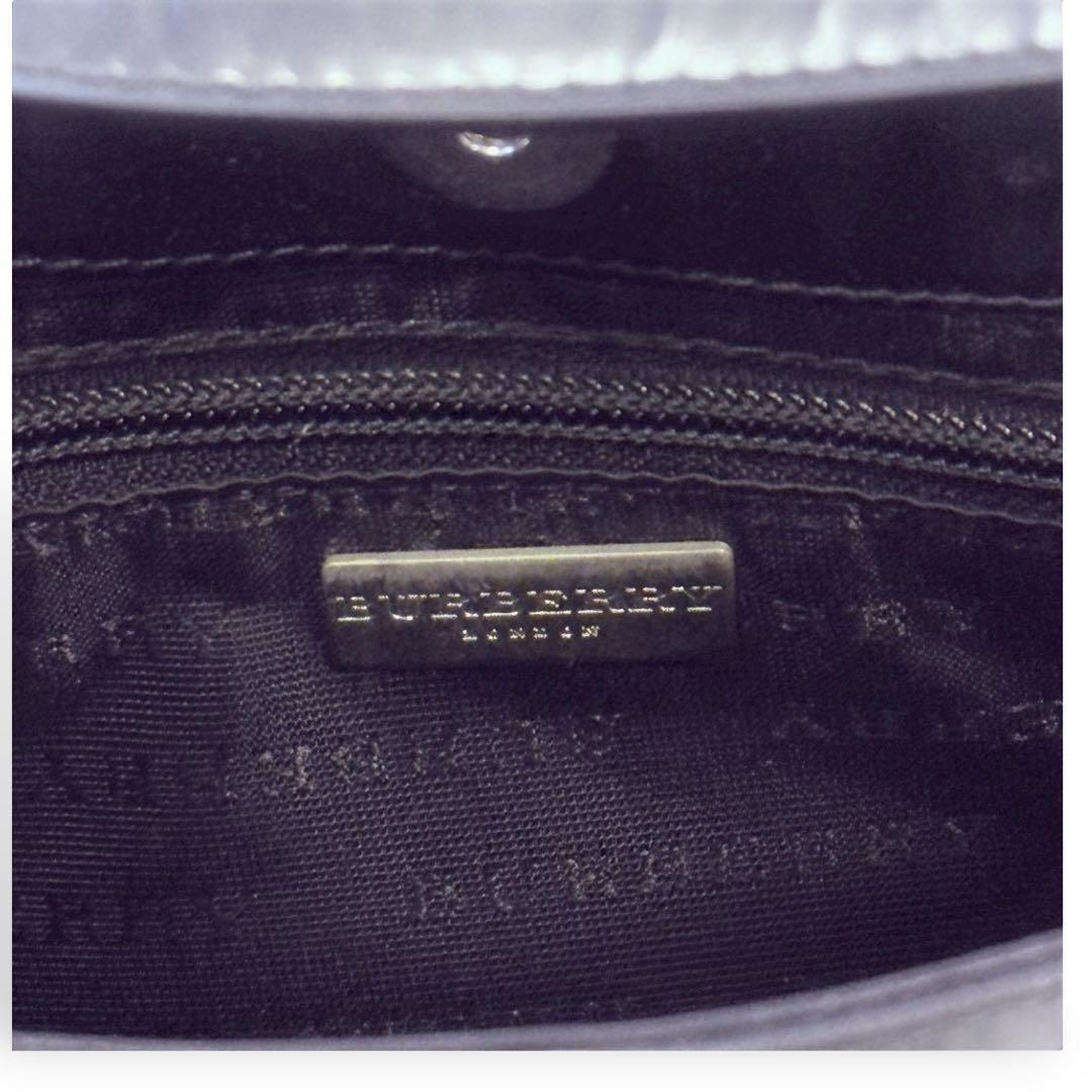 バーバリーロンドン ワンショルダーバッグ ノバチェック ロゴプレート Y2K