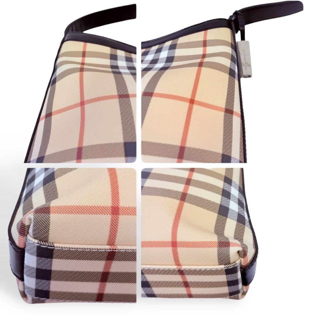 バーバリーロンドン ワンショルダーバッグ ノバチェック ロゴプレート Y2K