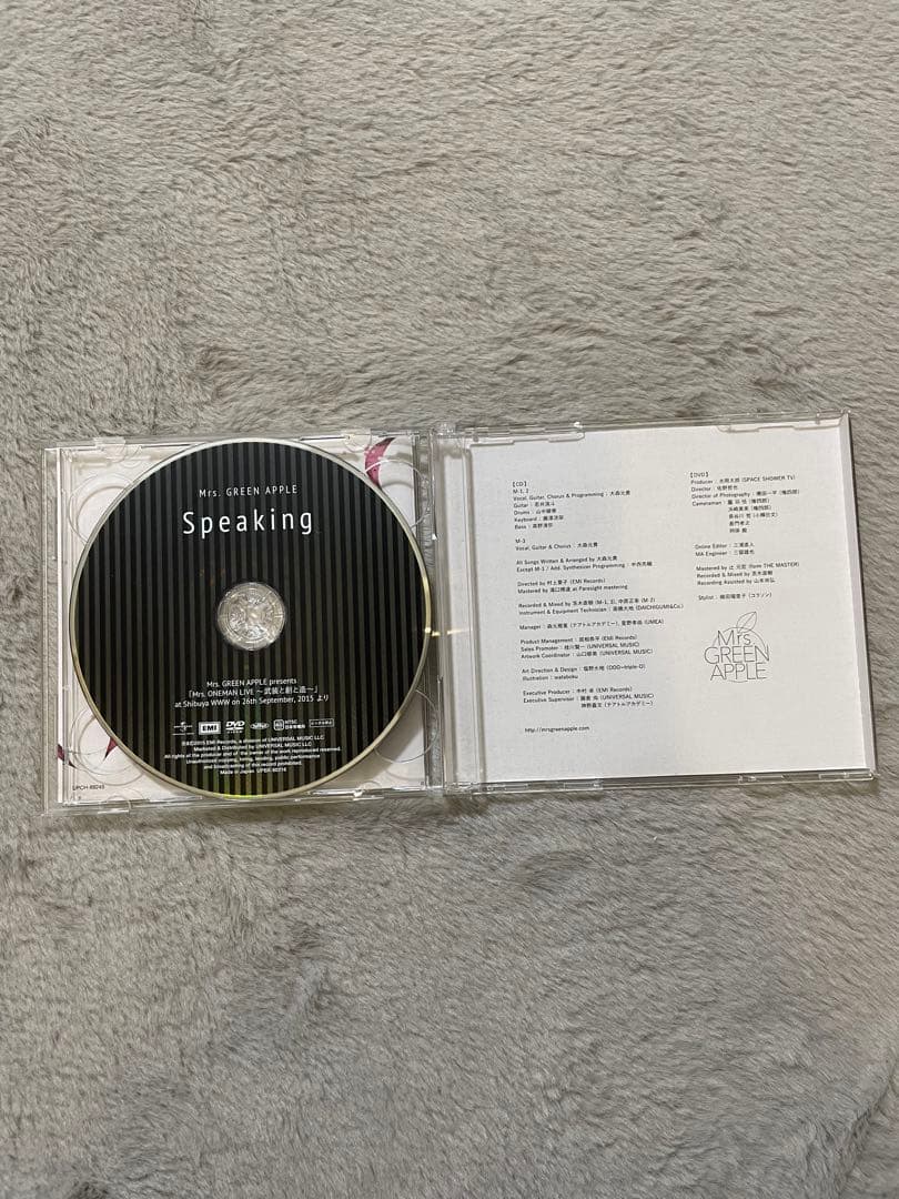 Mrs. GREEN APPLE Speaking(初回盤)CD
