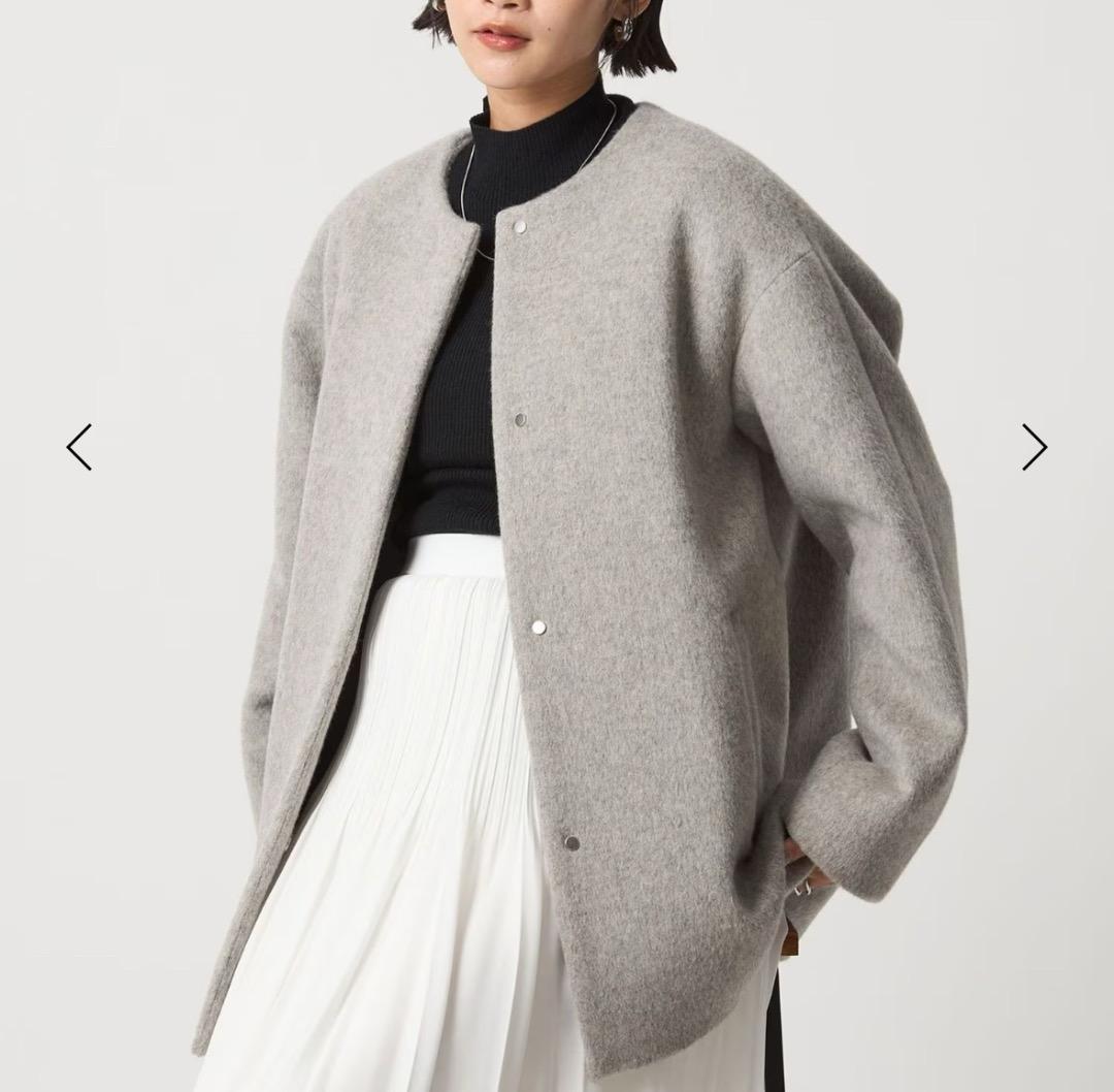 新品　green label relaxing ノーカラーコート