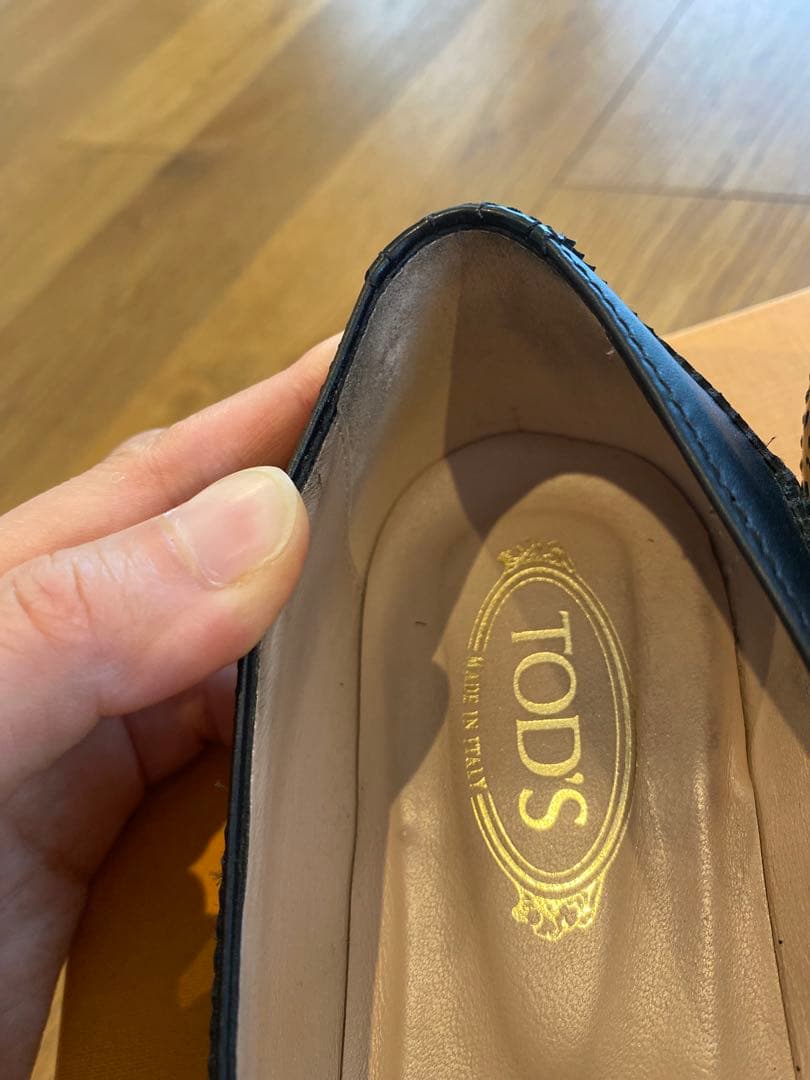 TOD'S トッズ　ポインテッドトゥ　バレエシューズ　37 フラットシューズ