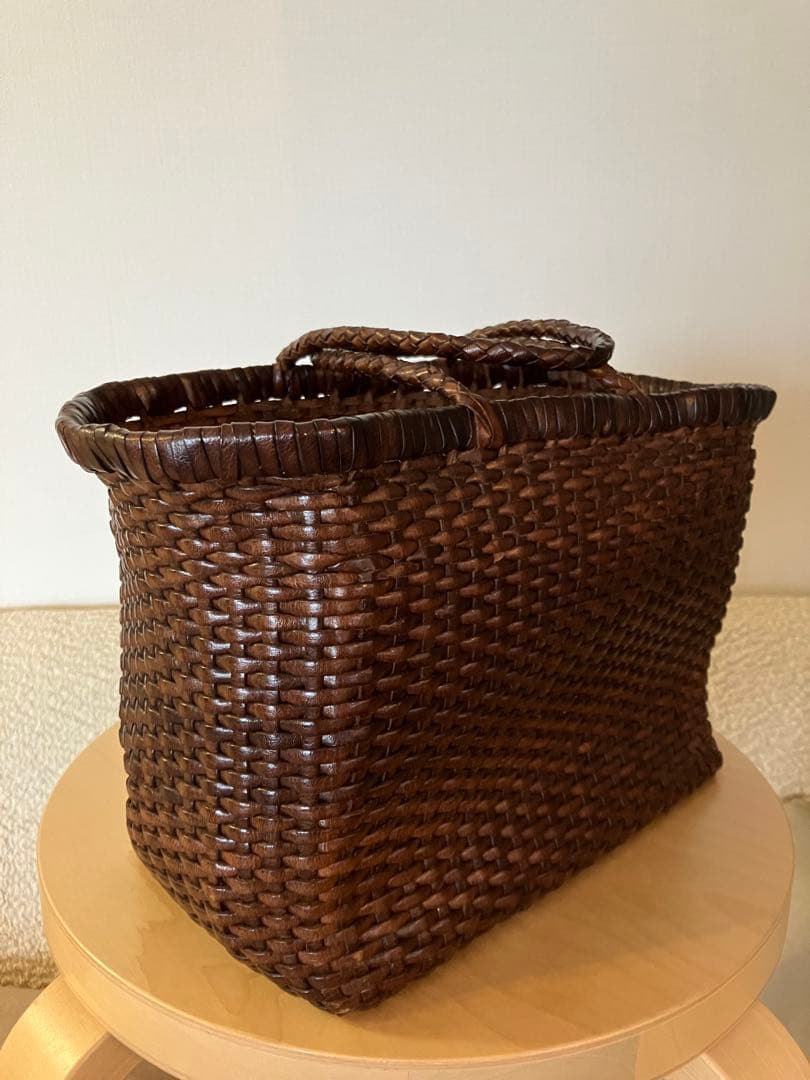 dragon DIFFUSION レザーウーヴンバッグ レザーメッシュバッグ