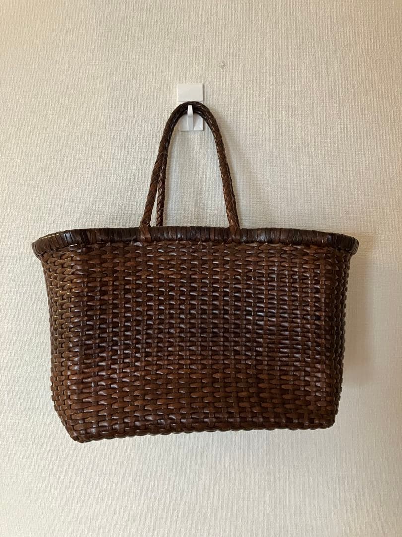 dragon DIFFUSION レザーウーヴンバッグ レザーメッシュバッグ