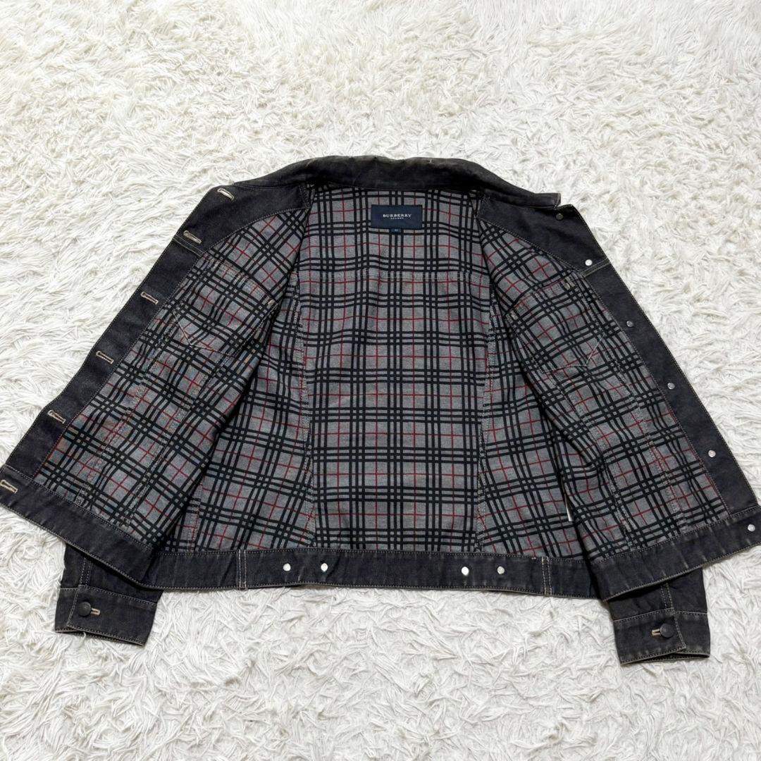 美品 バーバリー ロンドン デニムジャケット ノバチェック