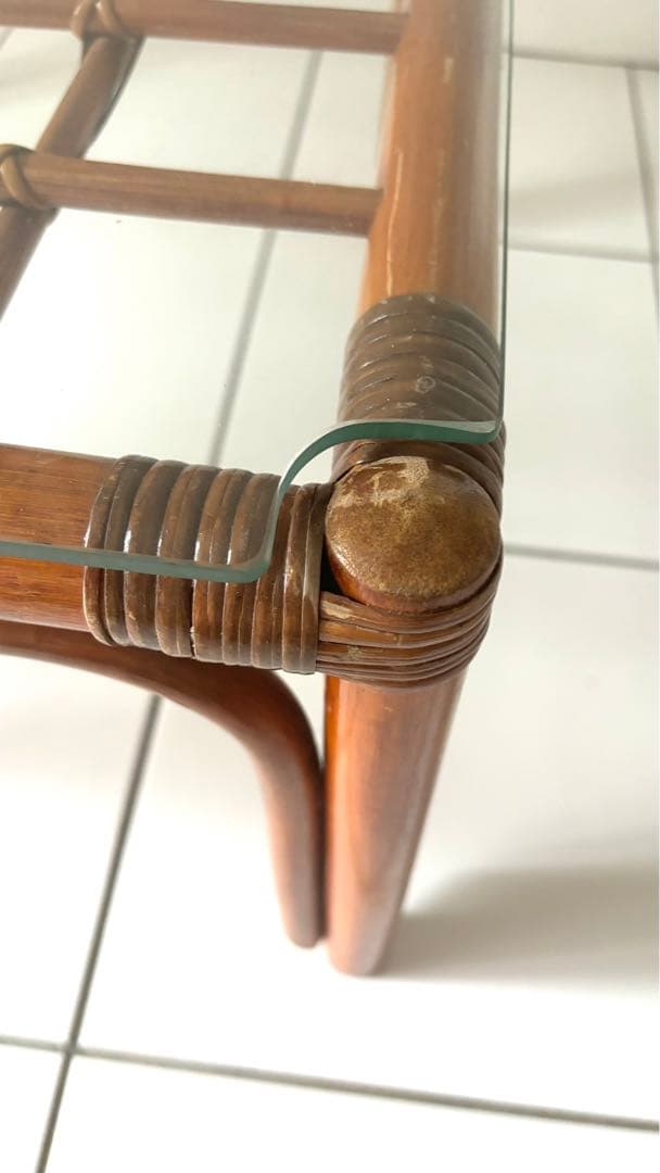 ラタン　ローテーブル/座卓